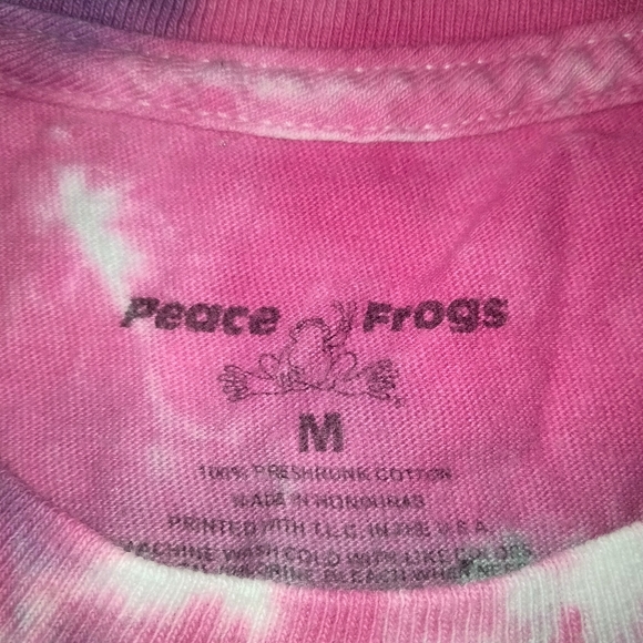 Peace Frogs tye dye shirt .Medium - Picture 3 of 5